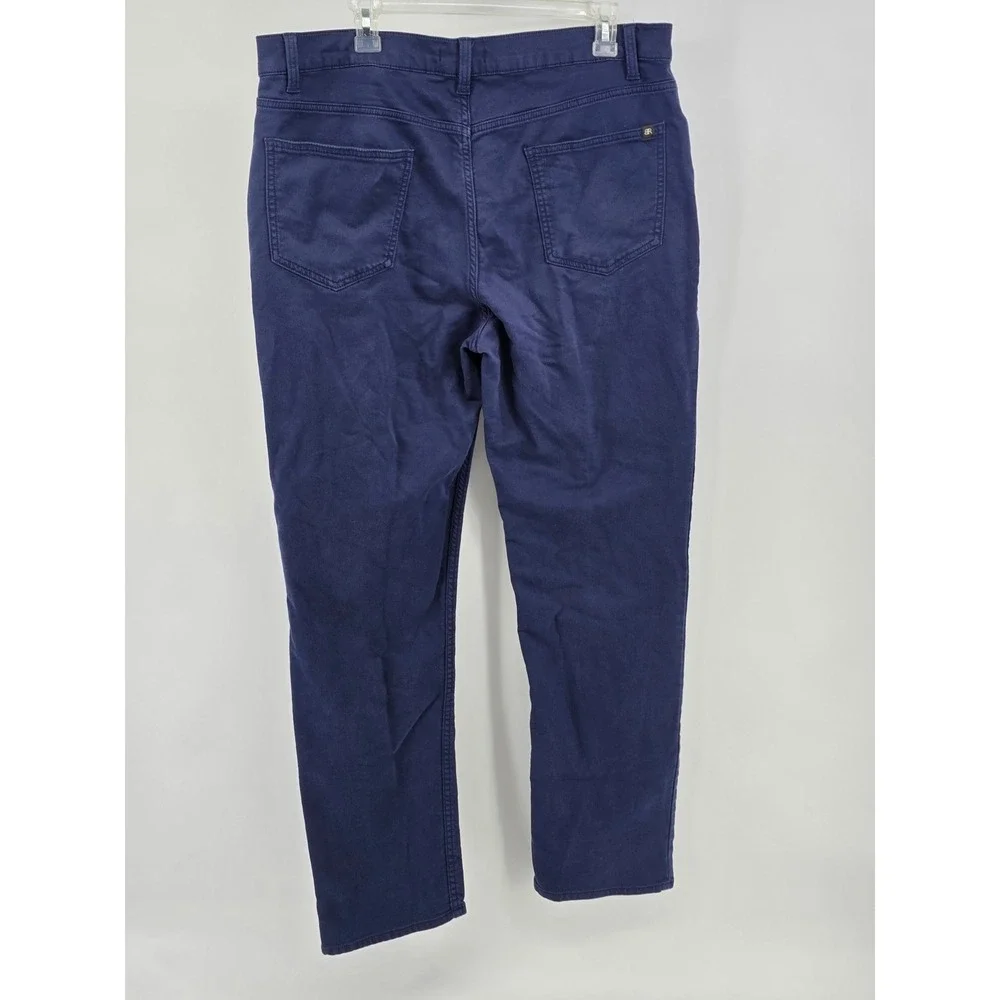 Banana Republic Mens Pants Size 38x32 Navy Blue Straight Leg Chino Trousers